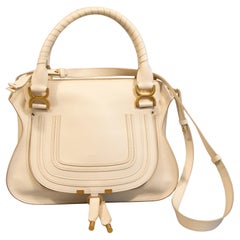 2000s Chloe Marcie Medium  Double Carry Bag in Misty Ivory