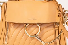 2000s Chloé Tan Leather 2-Way Faye Day Bag