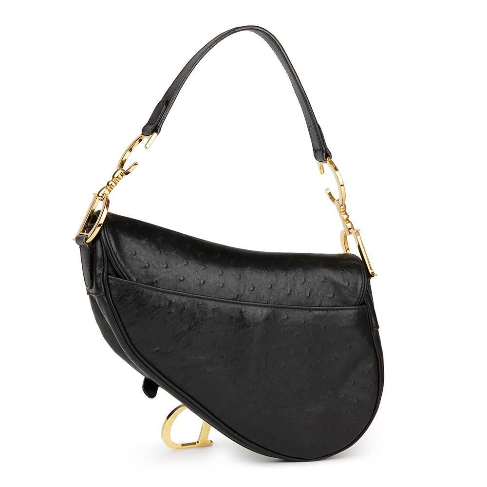 dior saddle bag ostrich