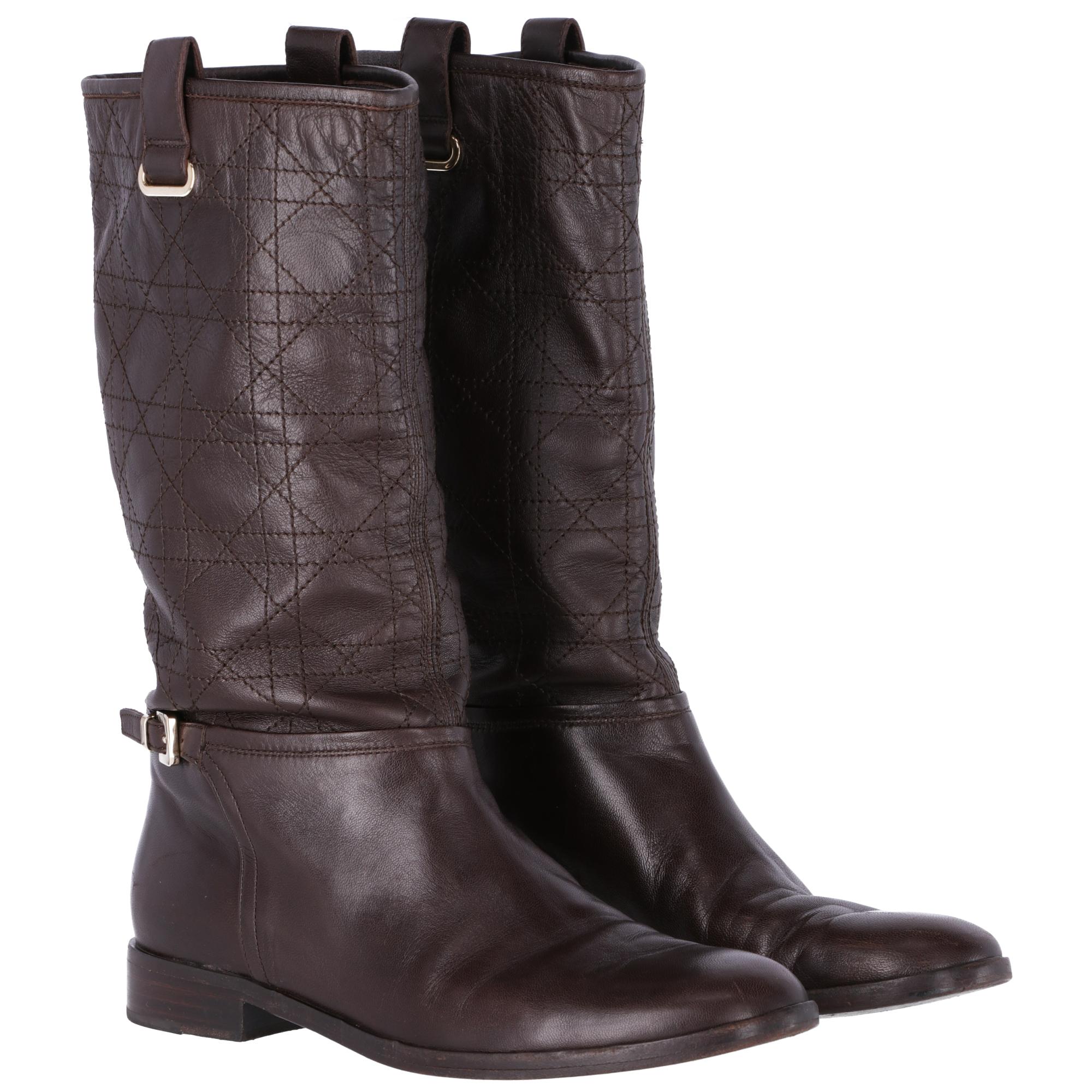 Black 2000s Christian Dior Brown Boots