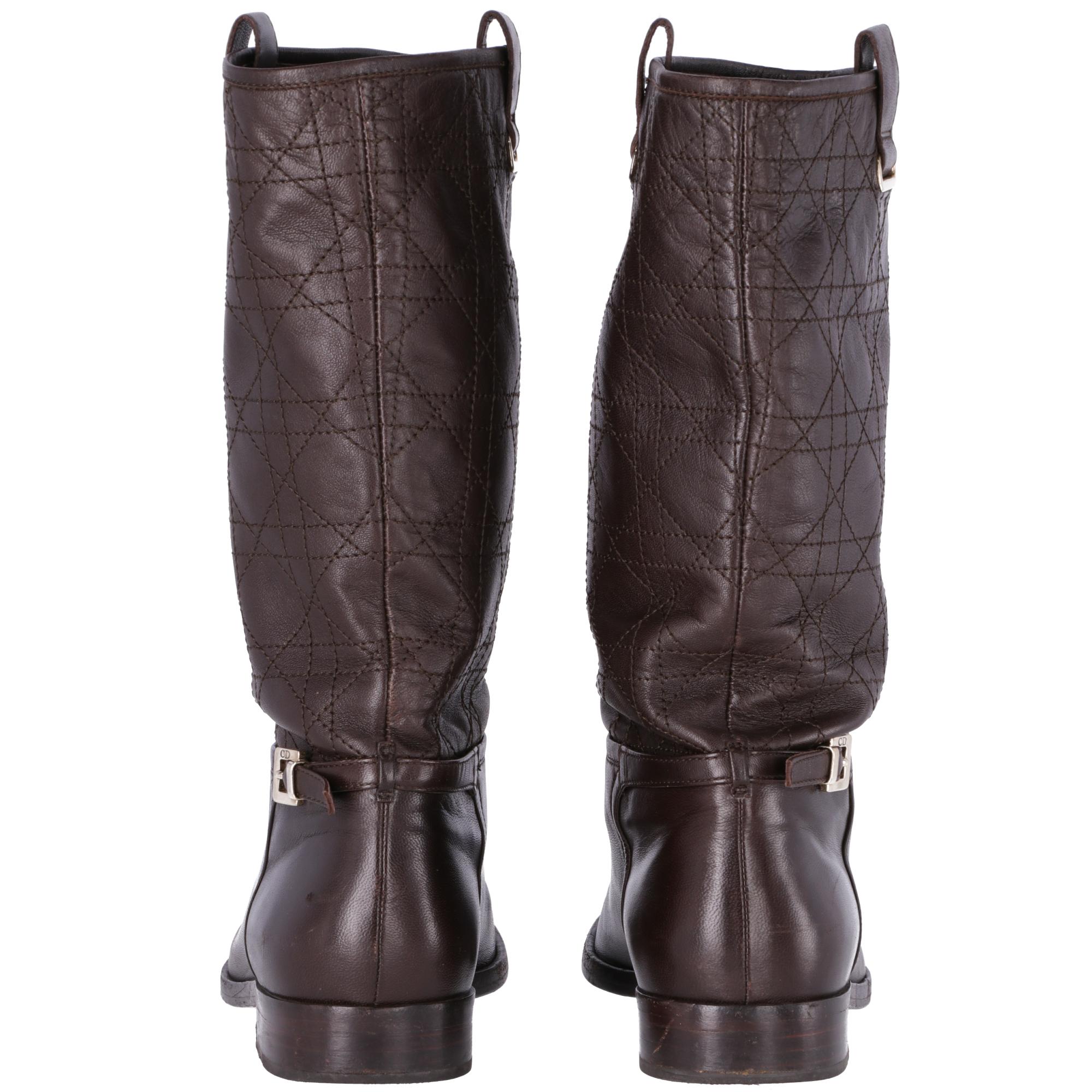 2000s Christian Dior Brown Boots In Good Condition In Lugo (RA), IT