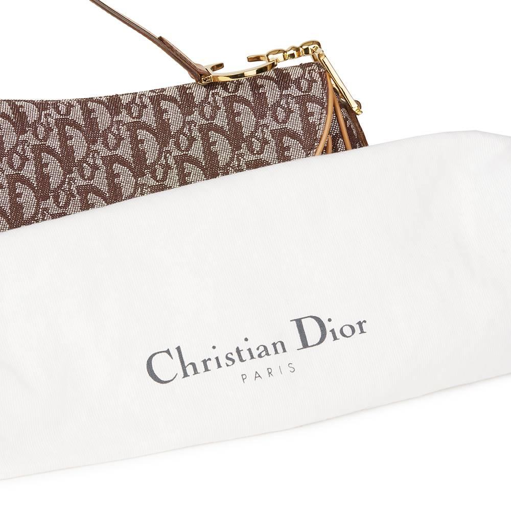 Christian Dior Brown Monogram Canvas Saddle Bag, 2000s 3