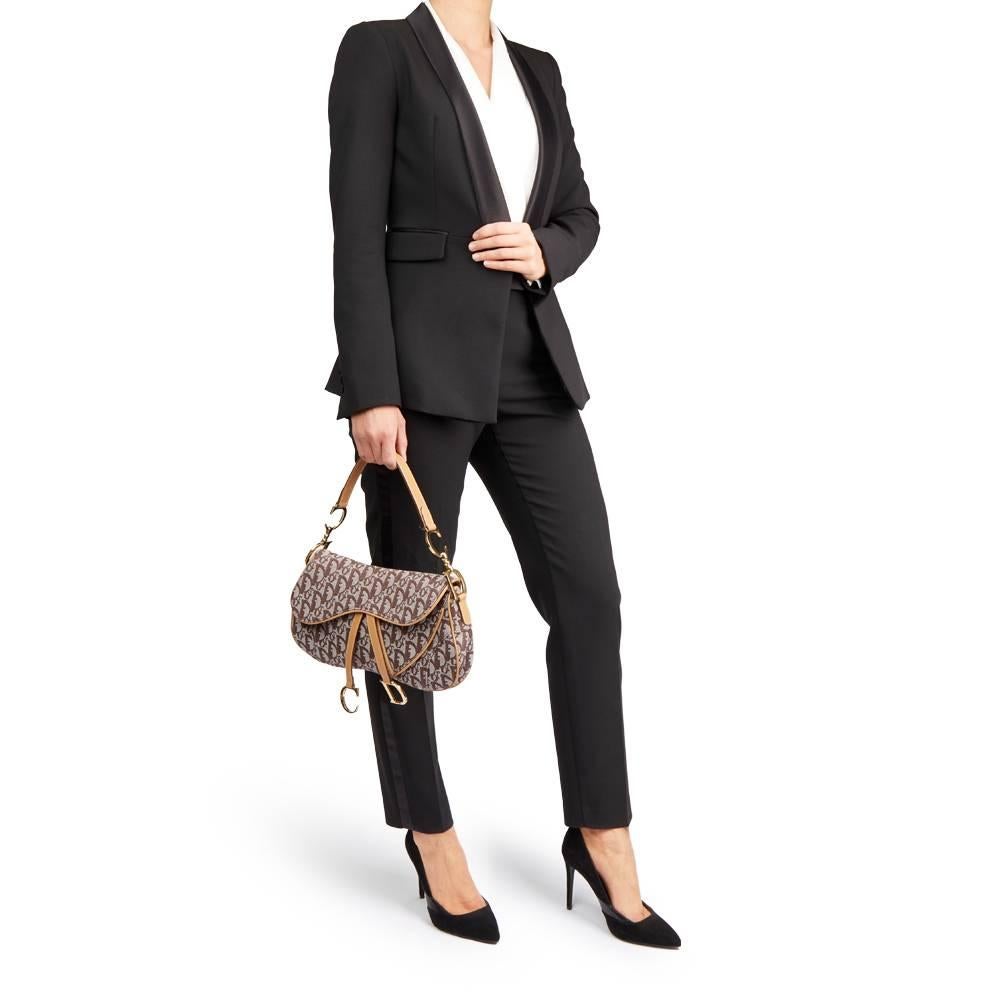 Christian Dior Brown Monogram Canvas Saddle Bag, 2000s 4