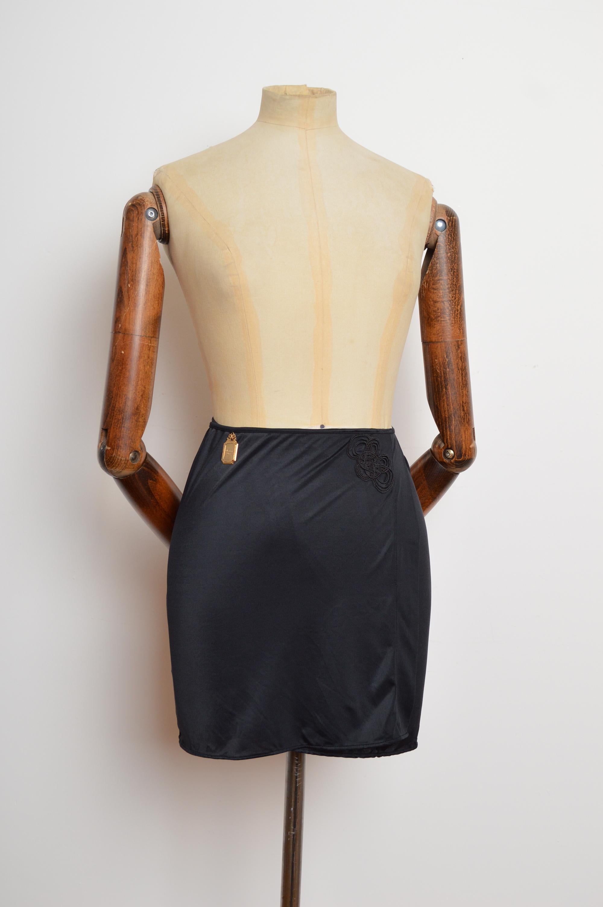 2000s Christian Dior by John Galliano black wrap mini Skirt