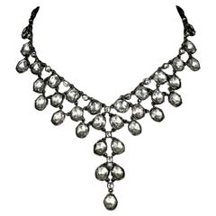 2000's Christian Dior by John Galliano Crystal Bib Necklace