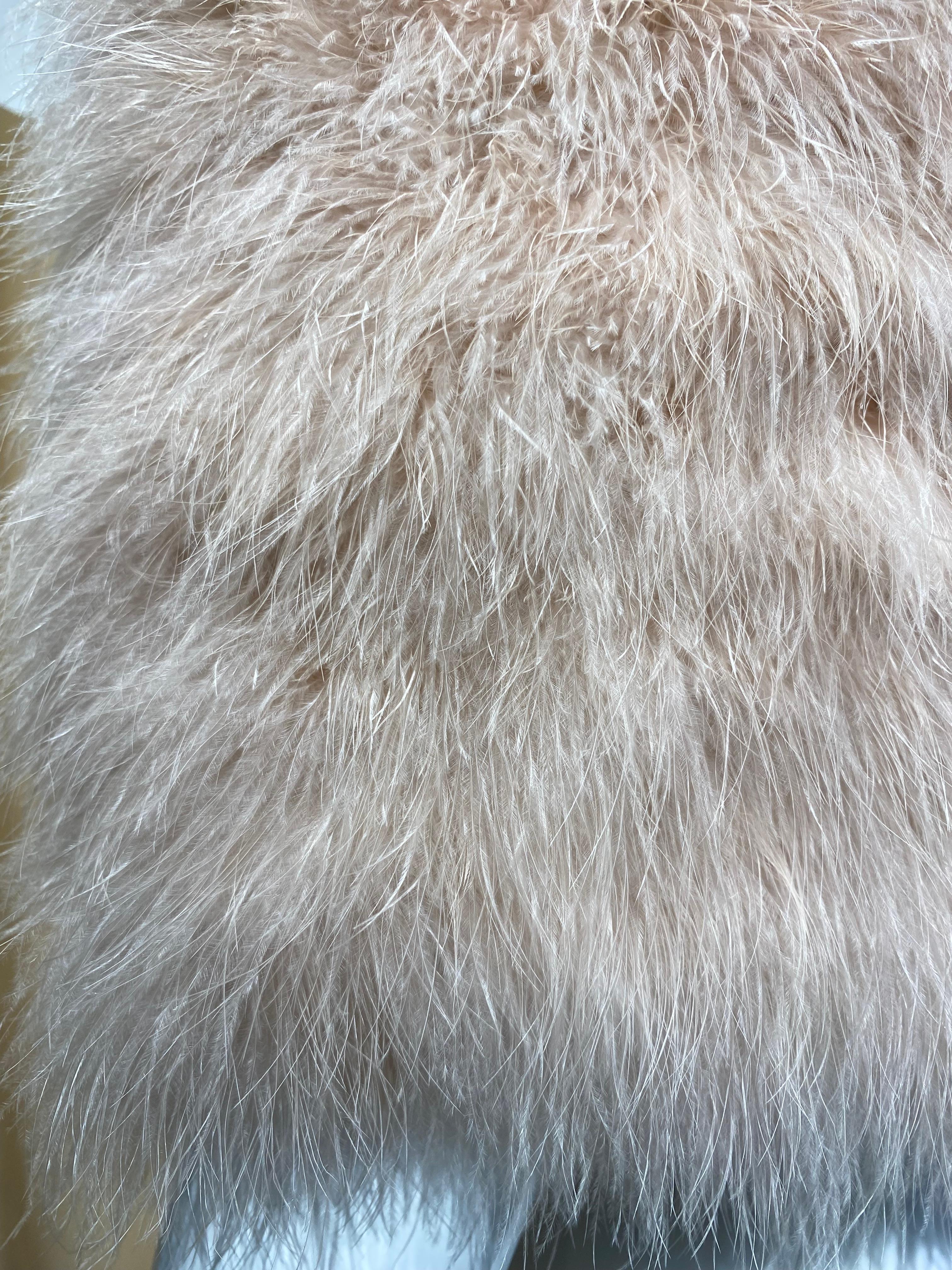 2000s Christian Dior by John Galliano Ostrich Feather Capelet For Sale 2