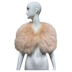 2000s Christian Dior by John Galliano Ostrich Feather Capelet