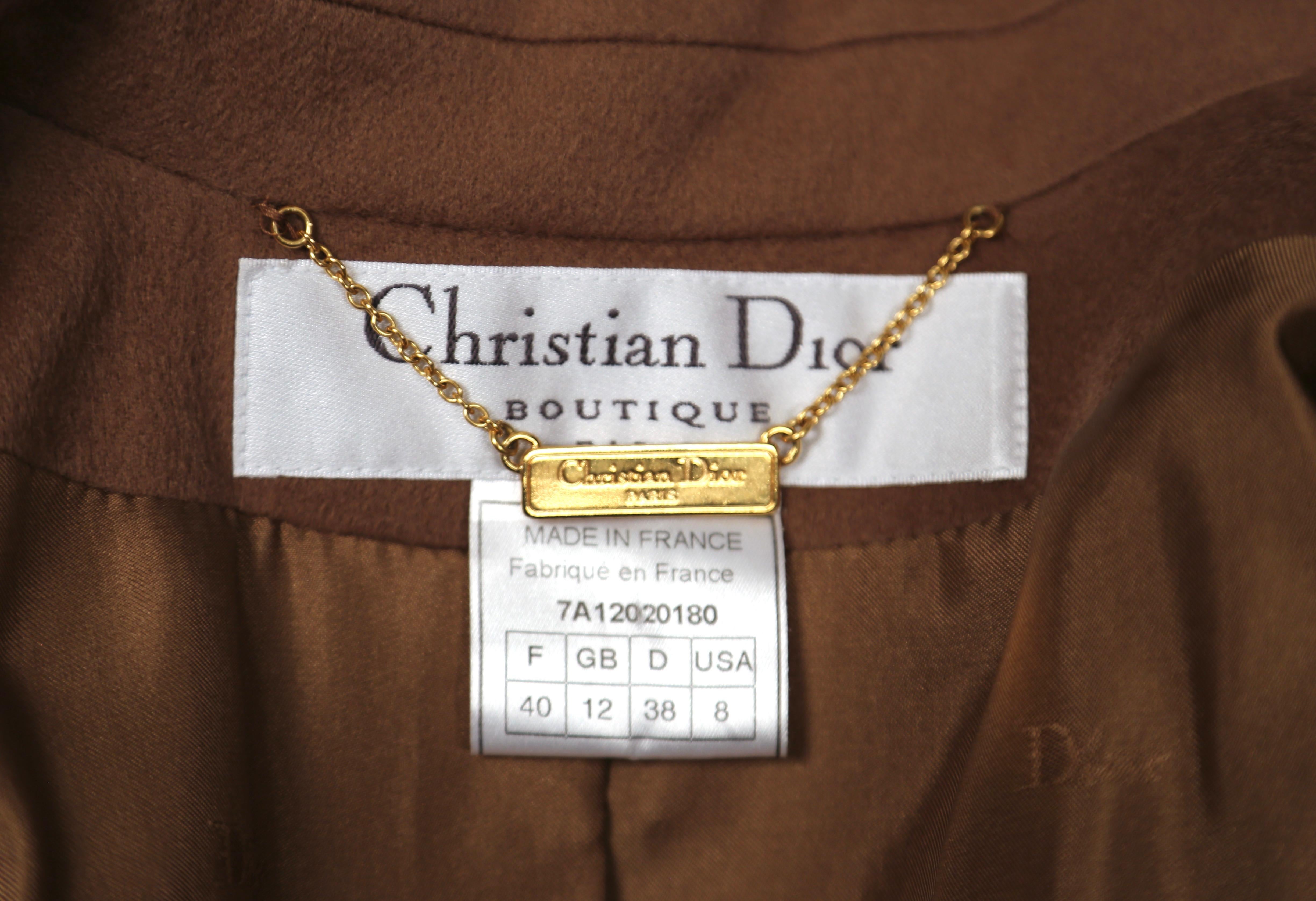 Women's 2000's CHRISTIAN DIOR cashmere classic blazer jacket For Sale