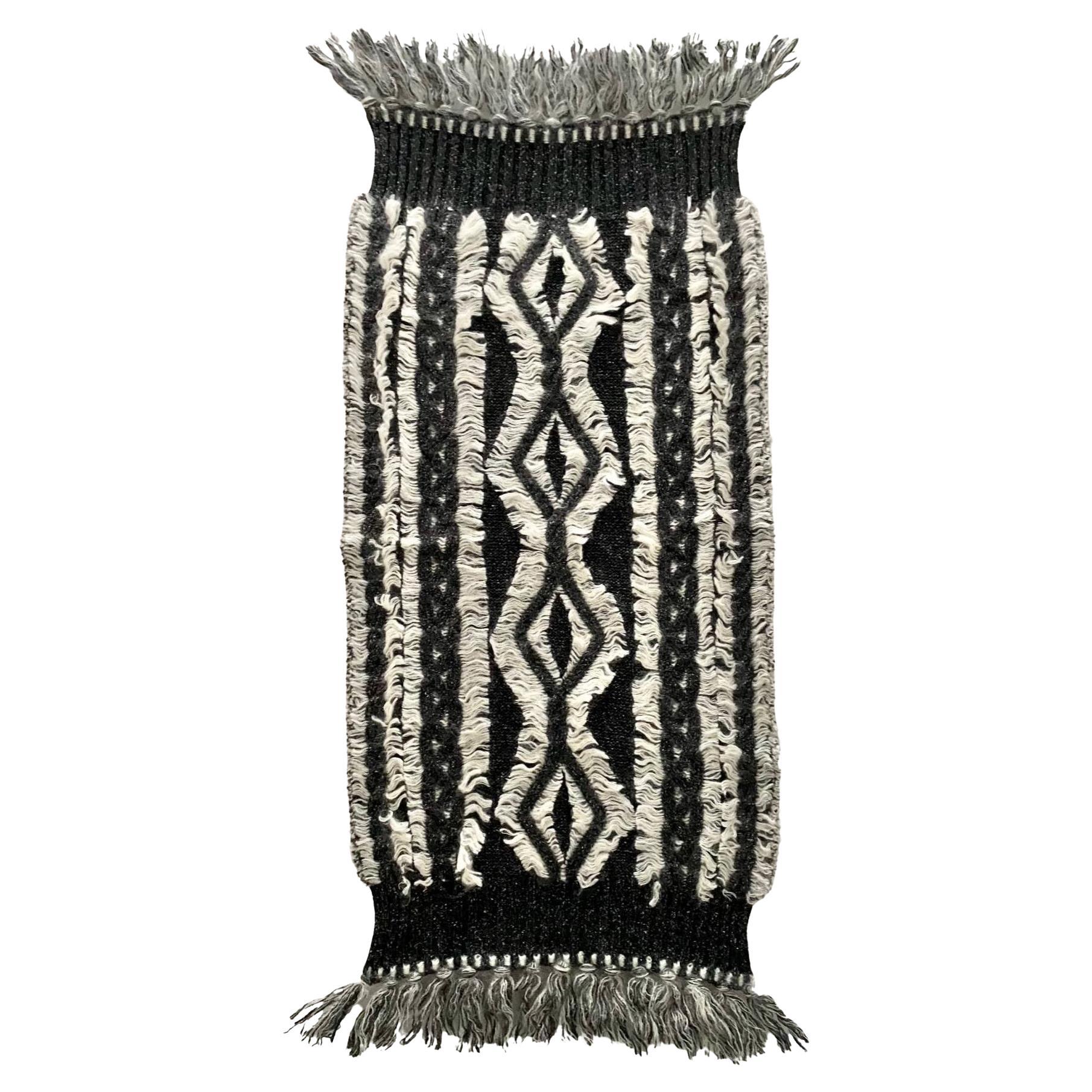 2000s Christian Dior Geometrische Wolle gestrickt Schal Schal im Angebot