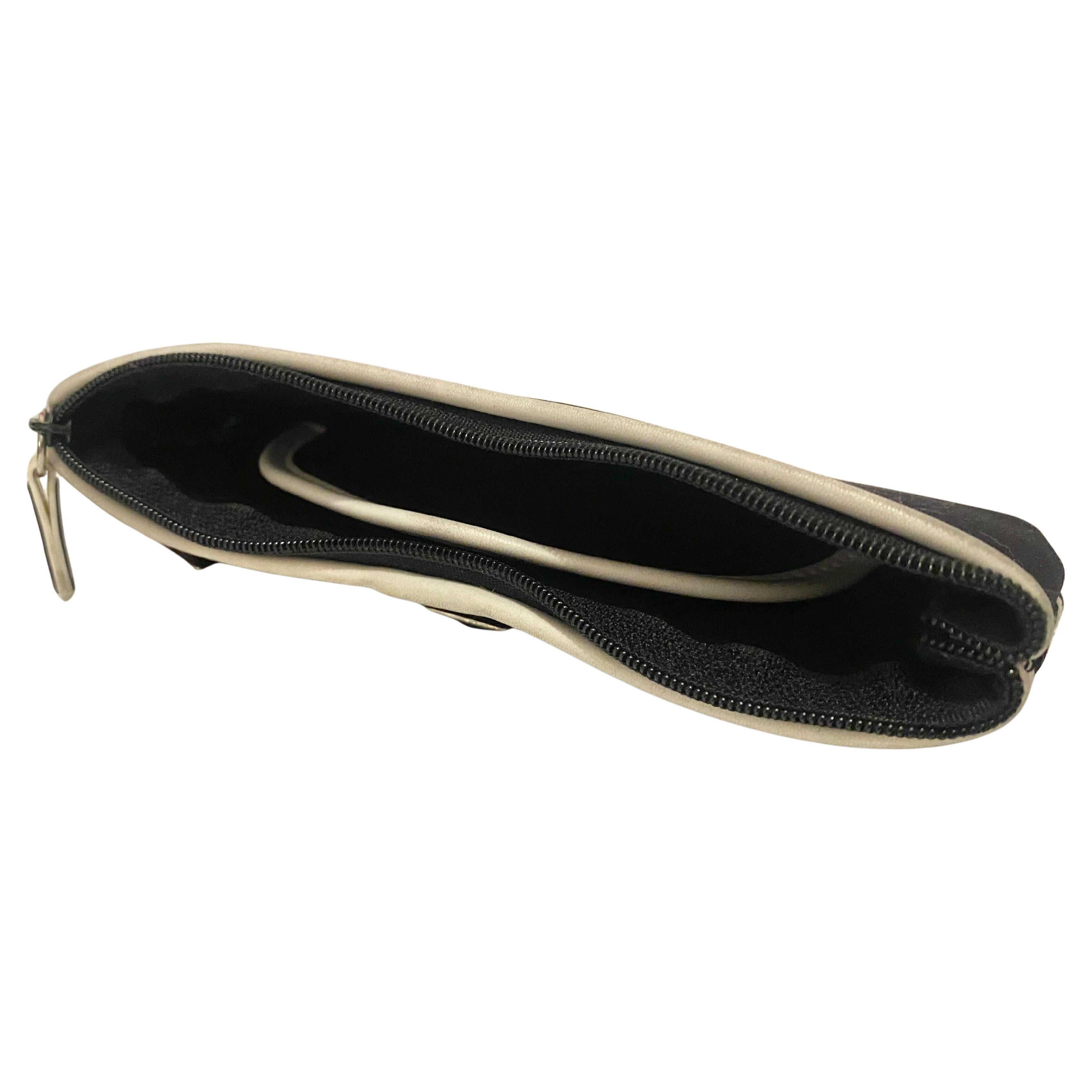 2000s Christian Dior Soft Zipped Glasses Case For Sale 1
