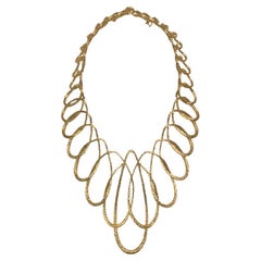 2000er Christian Dior Goldfarbene Halskette