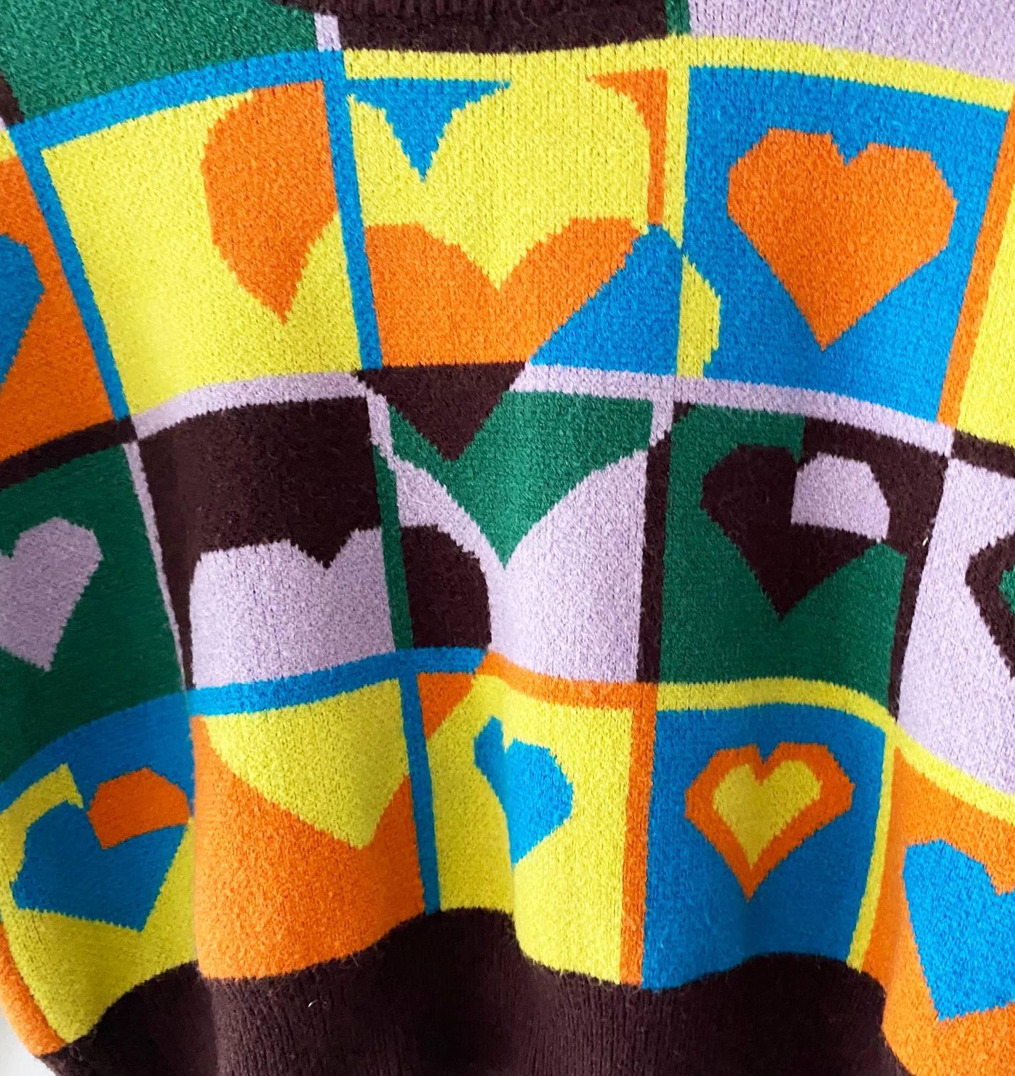 christian dior heart sweater
