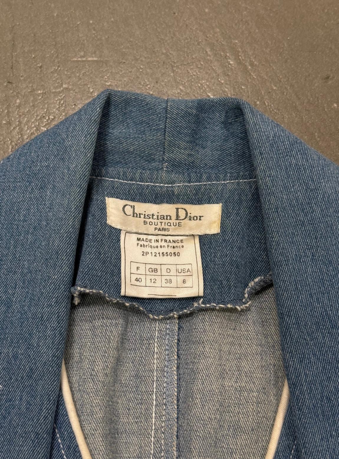 Veste en jean hybride Christian Dior des années 2000 en vente 1