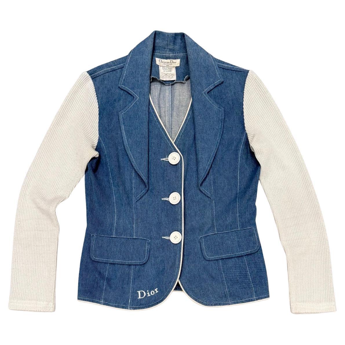 2000s Christian Dior hybrid denim jacket