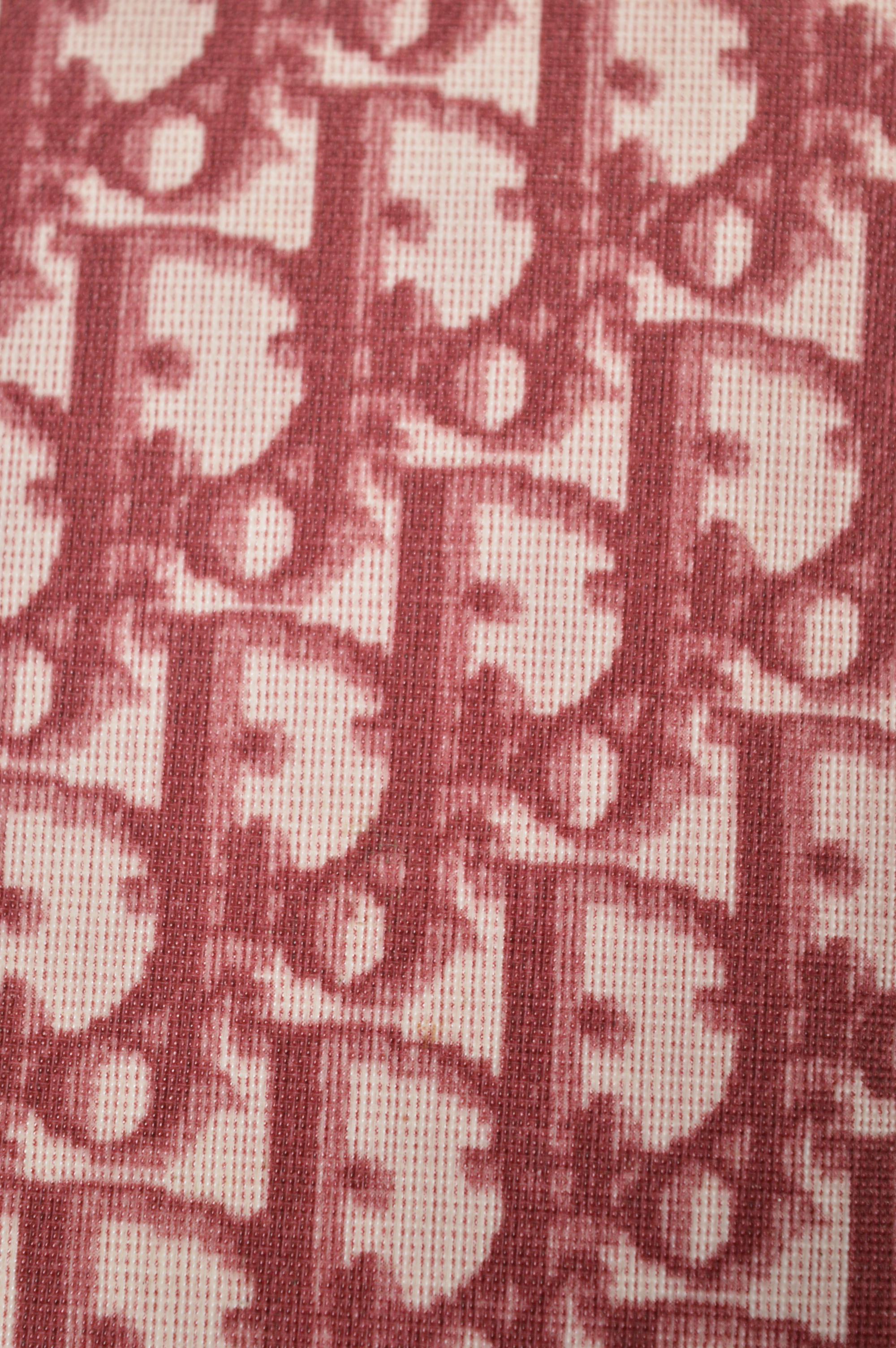 2000s Christian Dior John Galliano for Christian Dior Borsa a tracolla Trotter Monogram Rosa Lampone in vendita 3