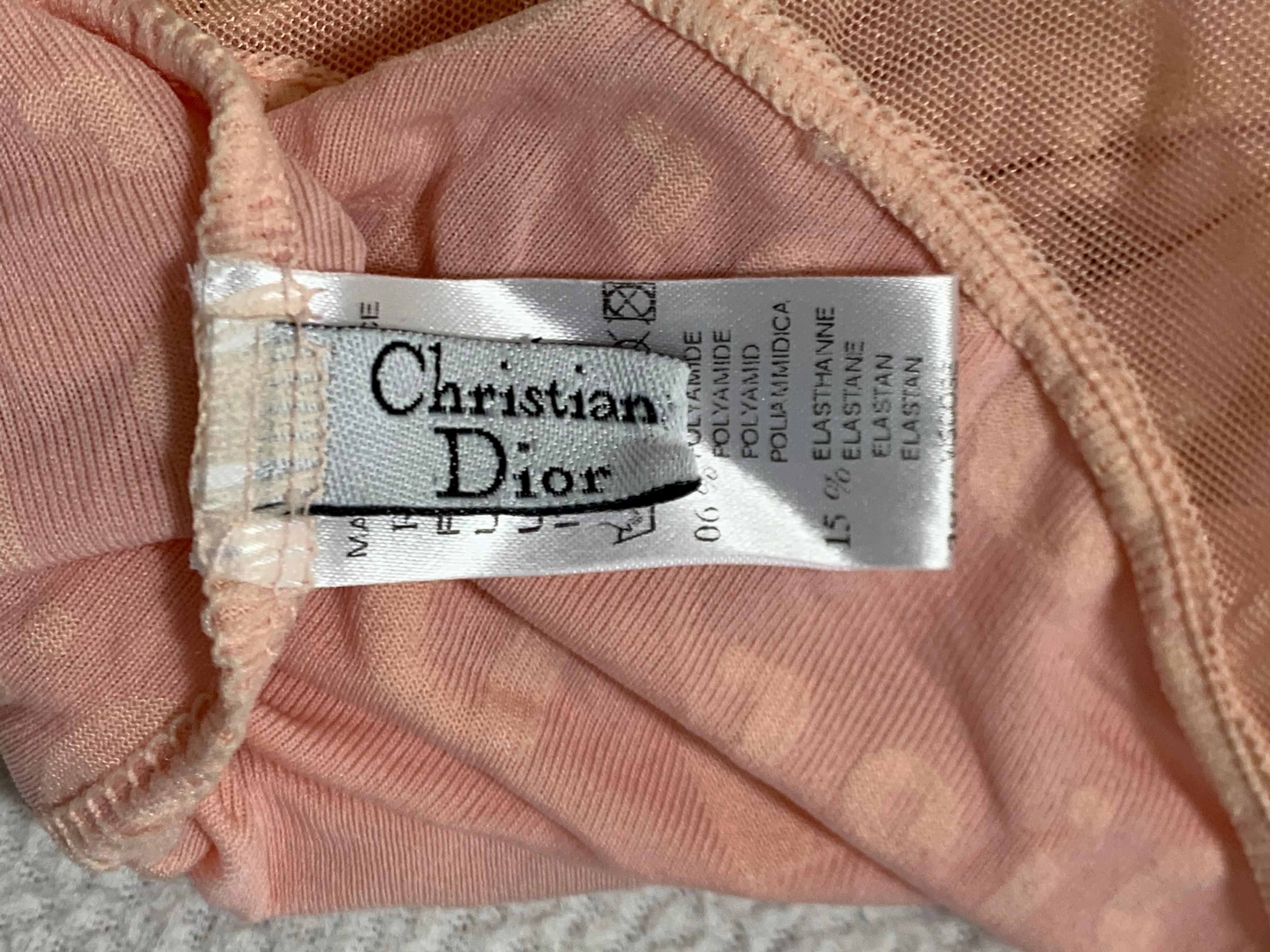 christian dior sheer monogram dress