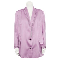2000's Christian Dior Lavender Satin Skirt Suit From Ferre Era