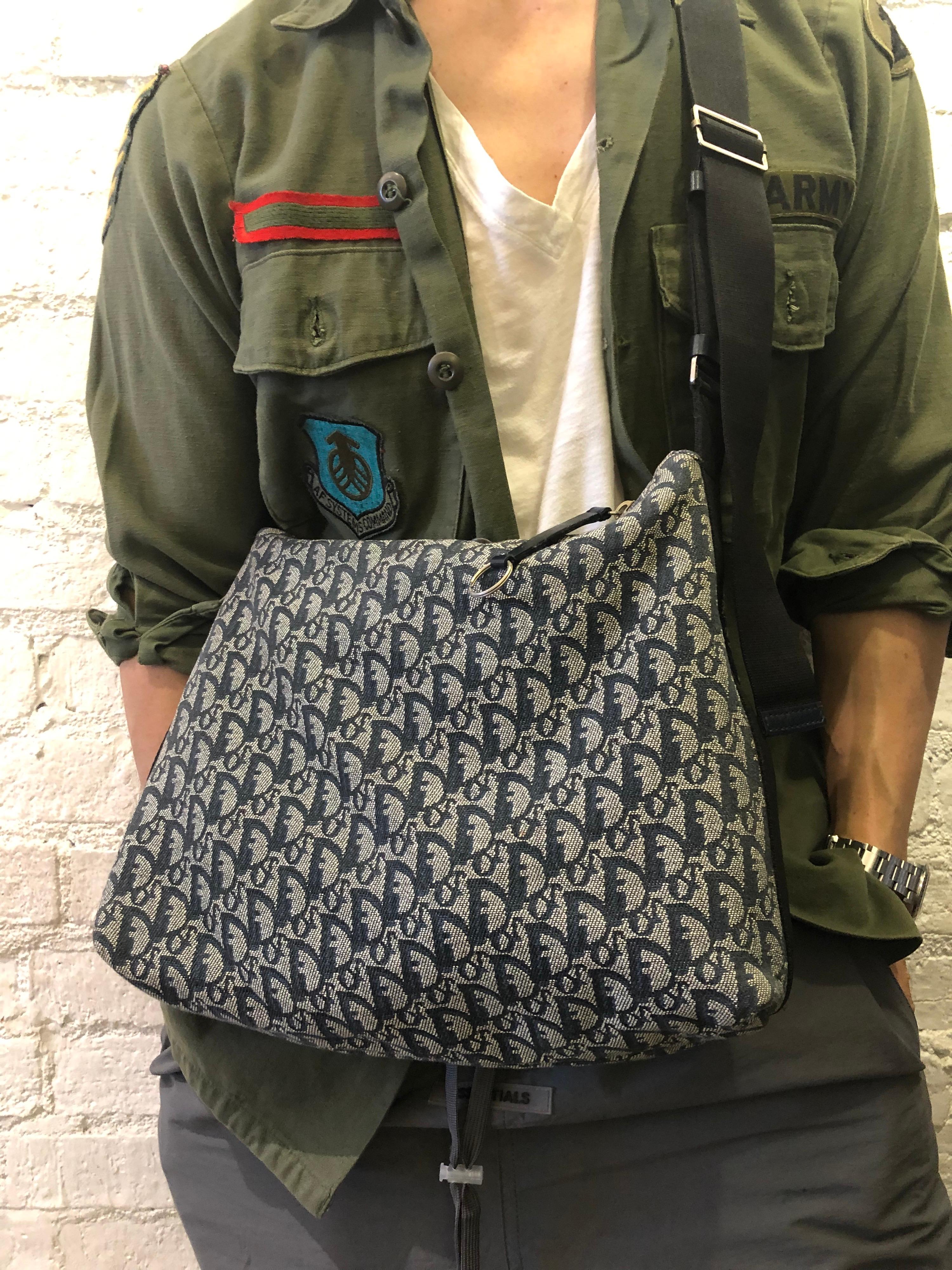 2000s christian dior trotter monogram shoulder bag