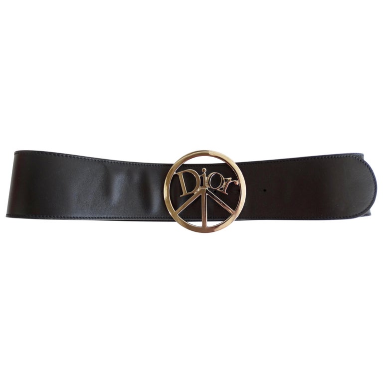 2000s Christian Dior Peace Sign Statement Belt at 1stDibs  display picture 1