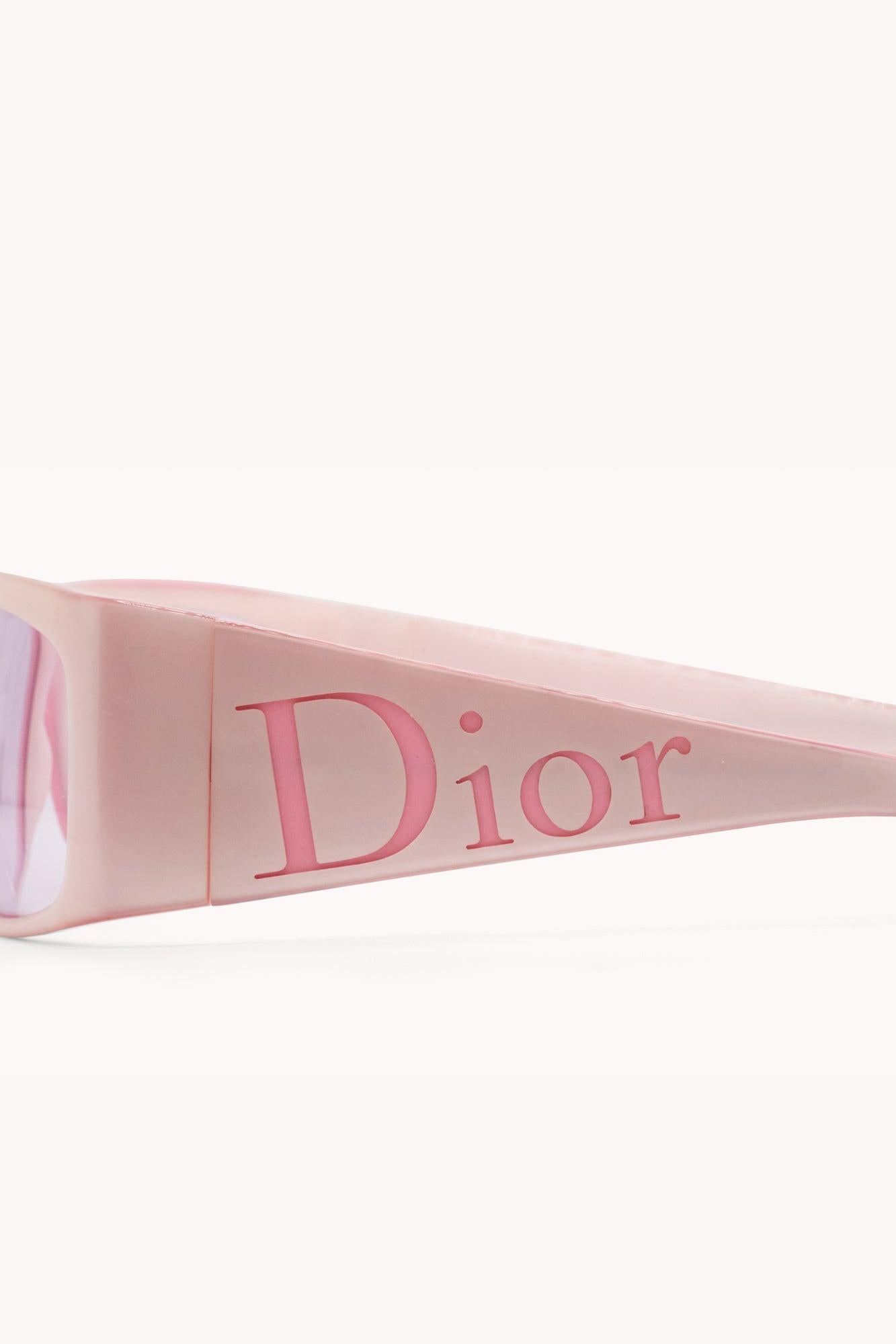 2000er Christian Dior Rosa Sonnenbrille im Angebot 1