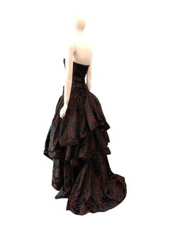 2000's Christian Lacroix Strapless Corseted Gown