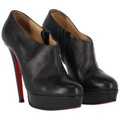 2000s Christian Louboutin Black Leather Pumps