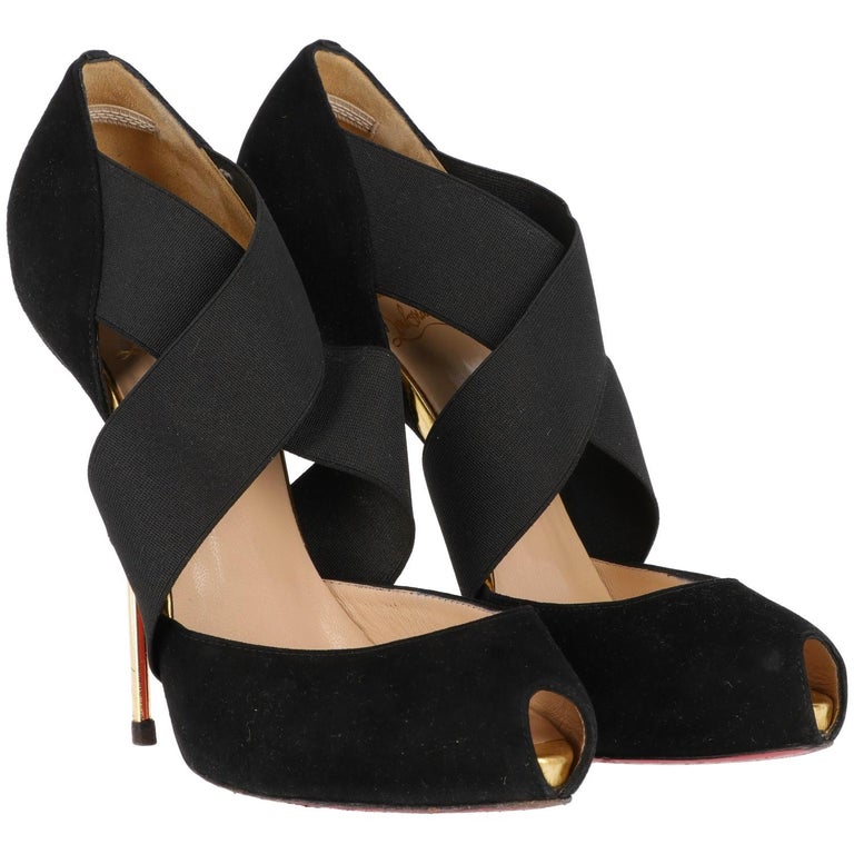 2000s Christian Louboutin Black Suede Pumps For Sale at 1stDibs