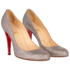 2000er Christian Louboutin Fifille Glitzer Pumps