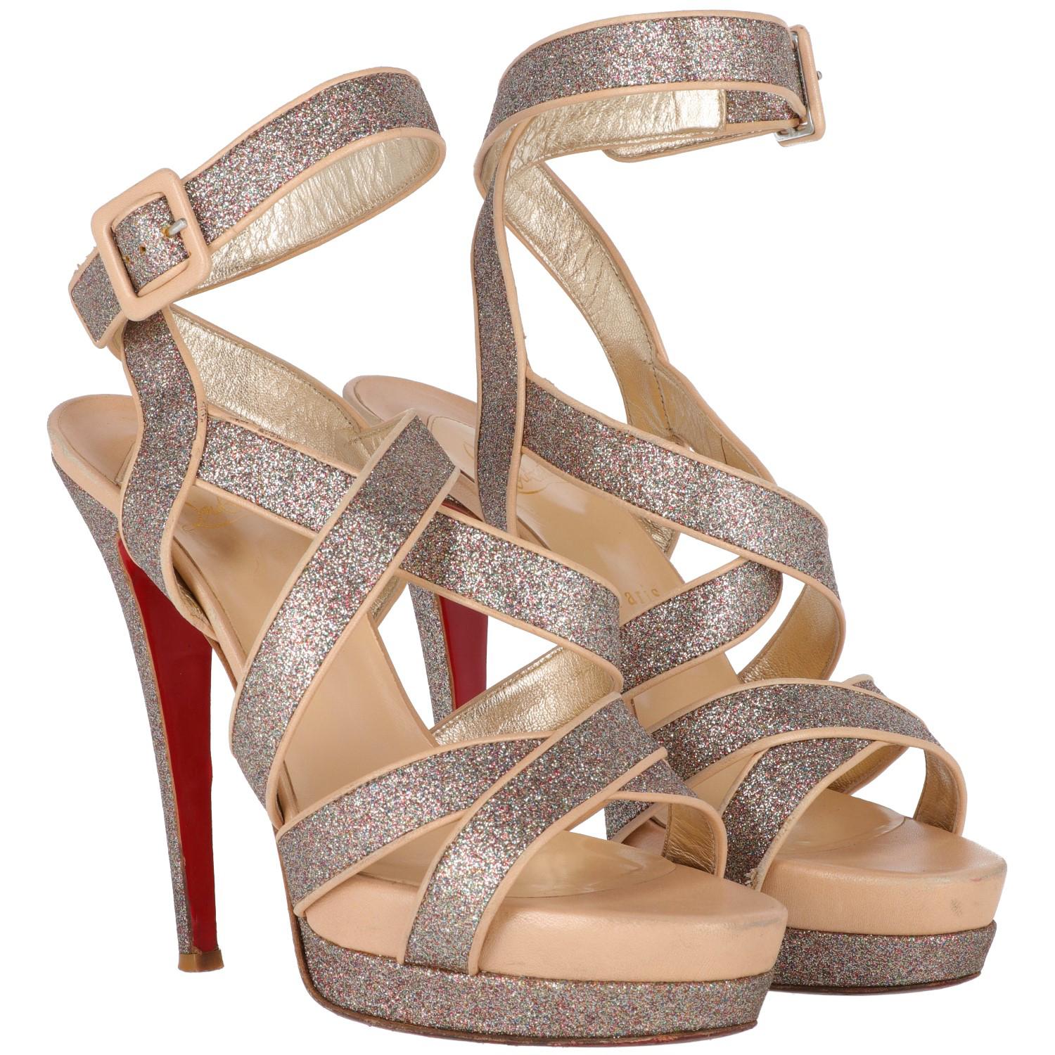 louboutin glitter heels