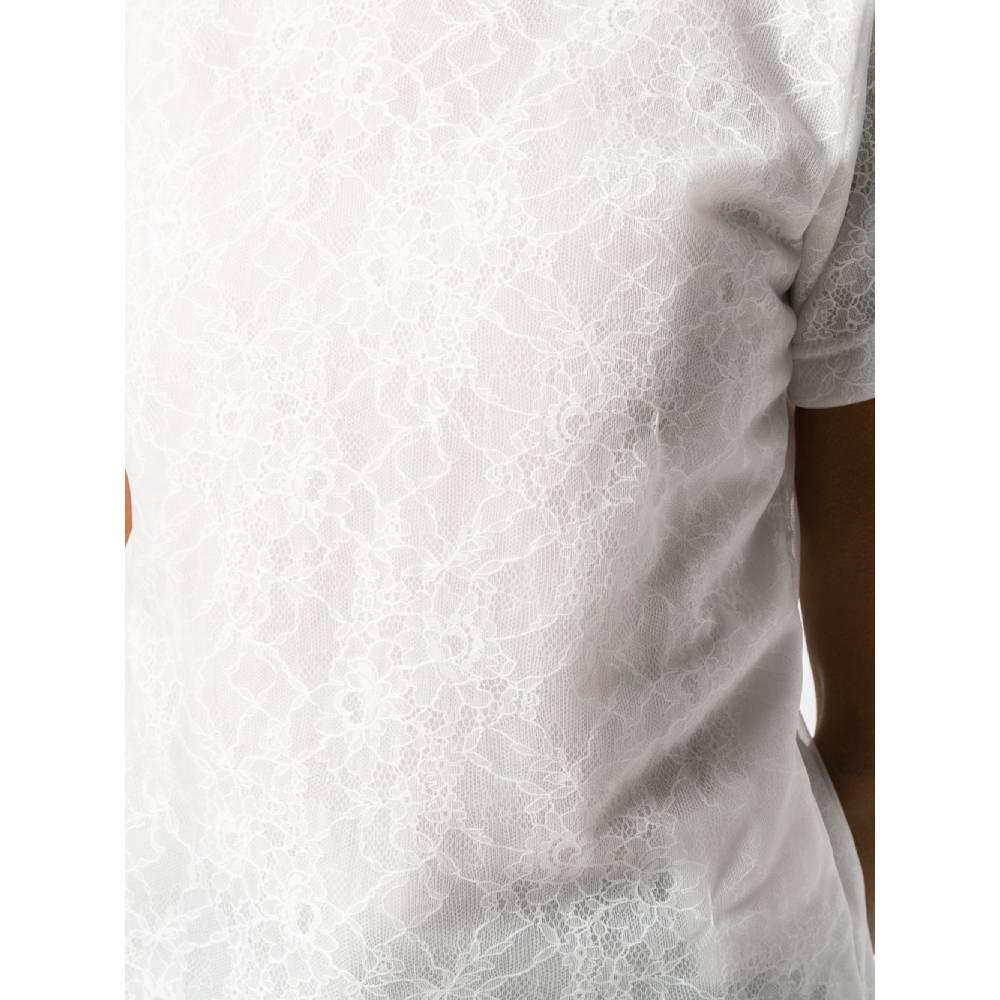 2000s Come des Garçons White Lace T-shirt In Excellent Condition In Lugo (RA), IT