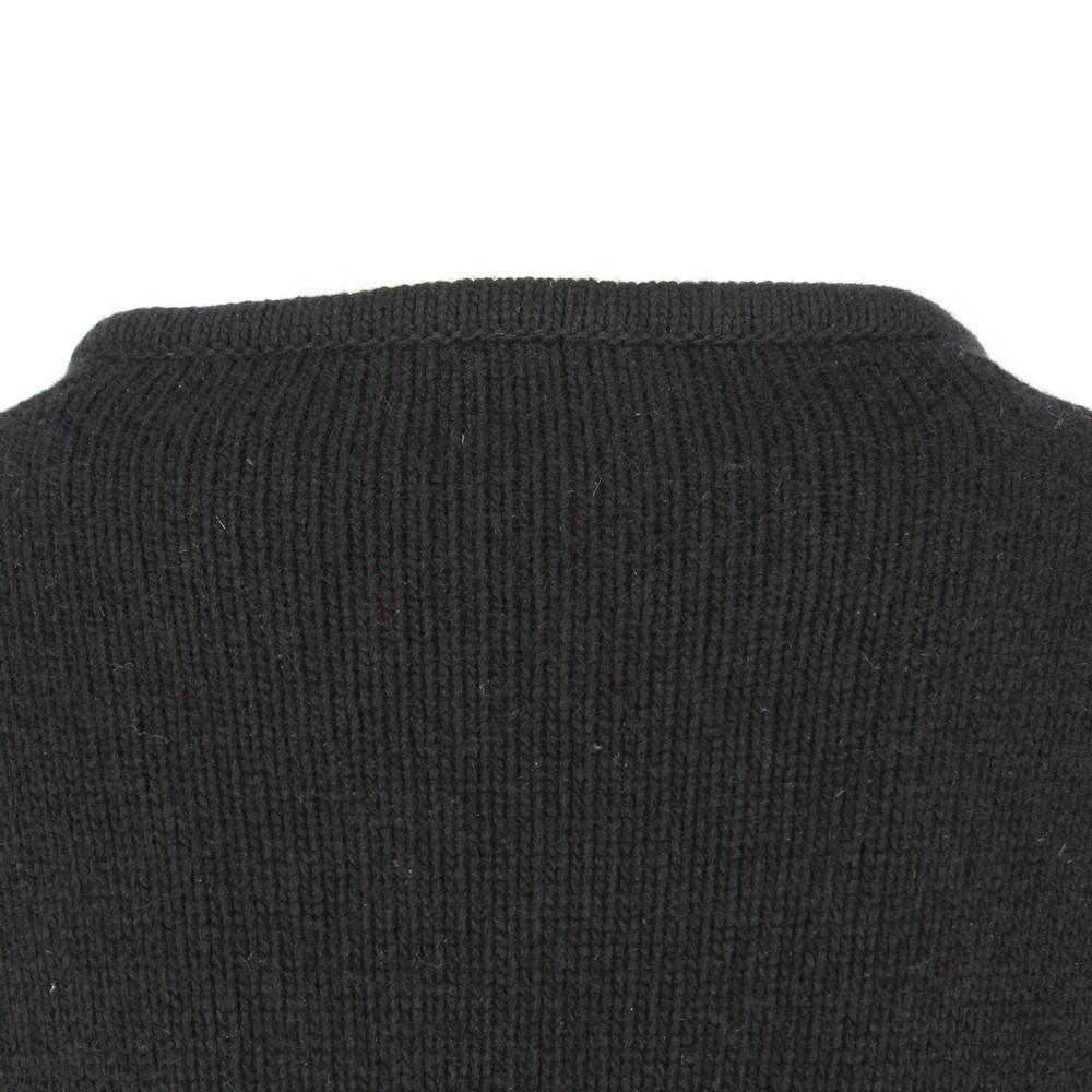 2000s Costume Naional black wool V-neck sweater In Excellent Condition In Lugo (RA), IT