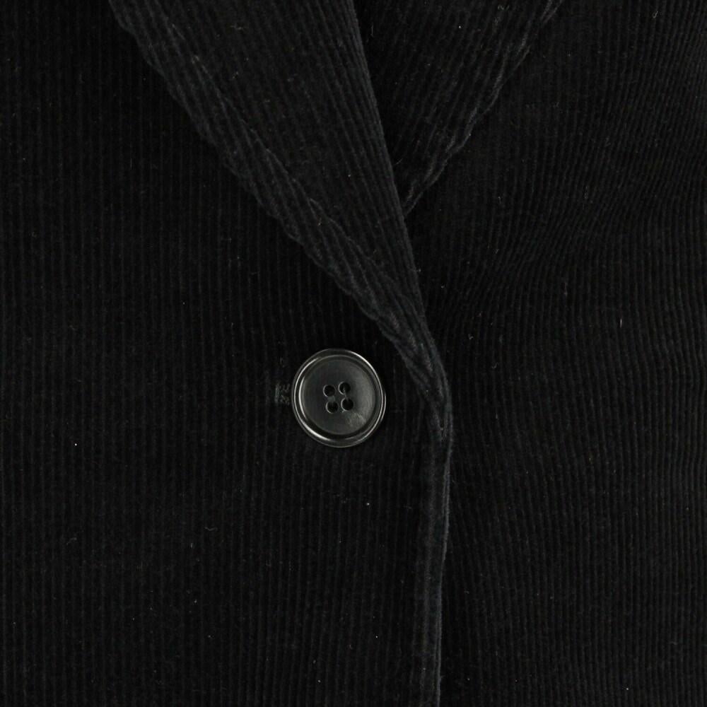 Women's 2000s Costume National black cotton corduroy jacket