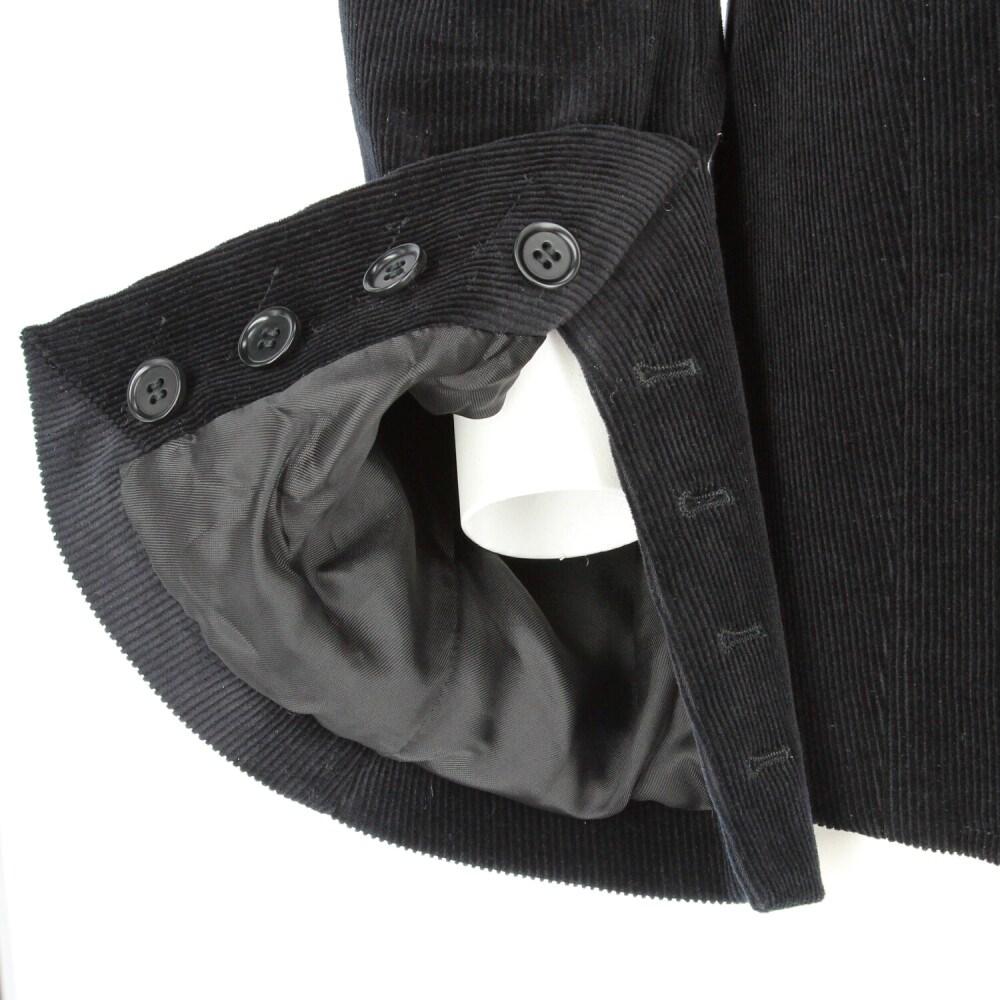 2000s Costume National black cotton corduroy jacket 2