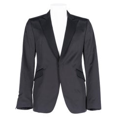 Retro 2000s Costume National Black Satin Jacket
