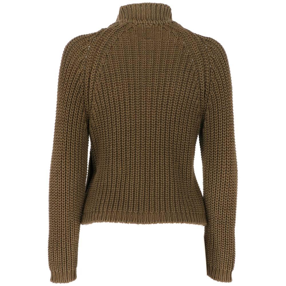 Cardigan in maglia di cotone verde militare di CP Company. Collo alto e chiusura frontale con zip. L'articolo presenta lievi segni di usura sul tirazip, come mostrato nell'immagine.

Prodotto in Italia
Anni: 2000

Taglia: XS

Misure piatte
Altezza: