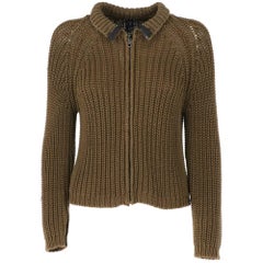 Cardigan anni 2000 in maglia verde di Cp Company