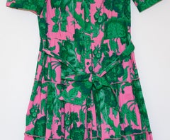 2000s Diane von Furstenberg Multicolor Floral Cotton Midi Dress