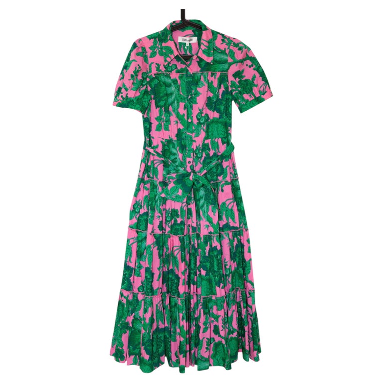 2000s floral dress Beaded Sequin Chiffon Slip Vintage condition 2000s Diane von Furstenberg Multicolor