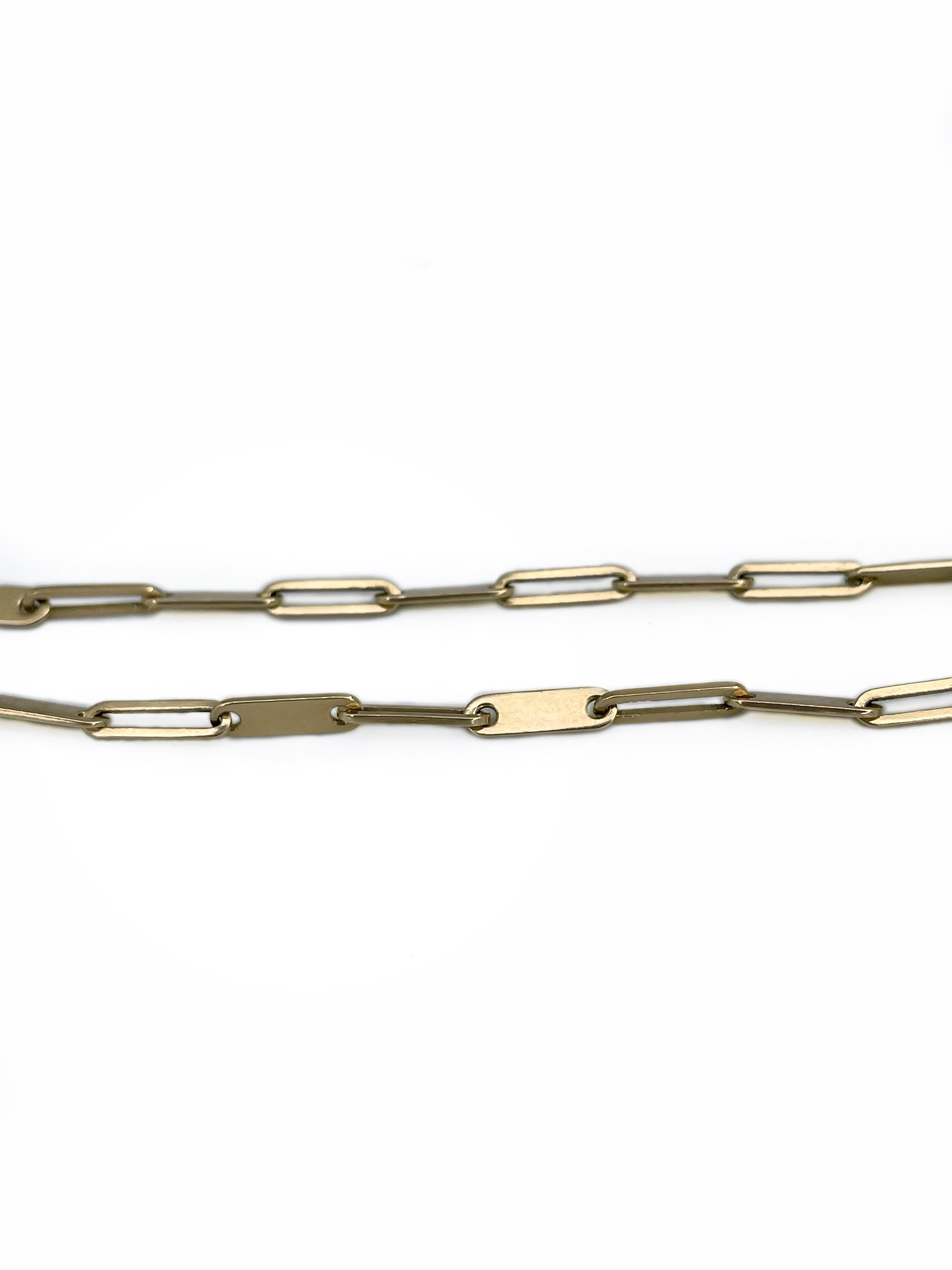 Women's or Men's 2000s Dinh Van Menottes R10 18 Karat Yellow Gold Chain Bracelet