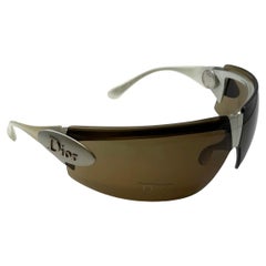 2000s Dior by Galliano foldable futuristic sunglasses