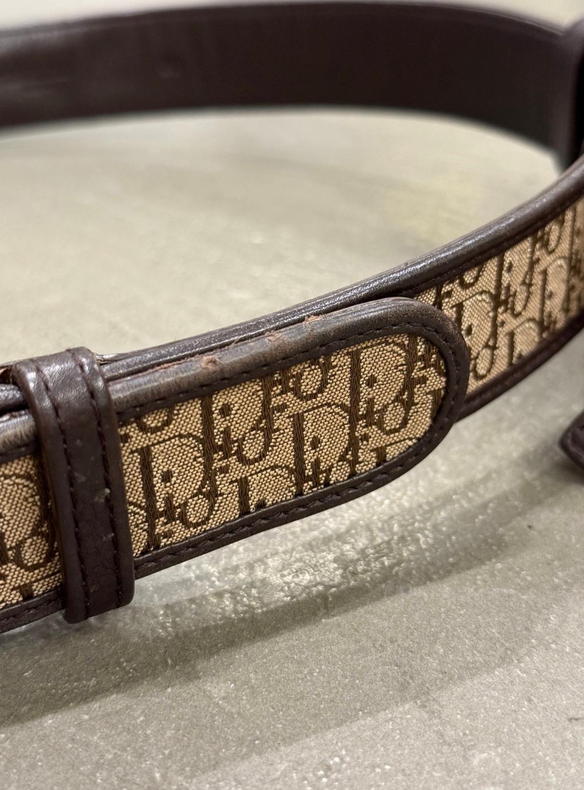 2000er Dior by Galliano Monogramm Gürteltasche im Angebot 3