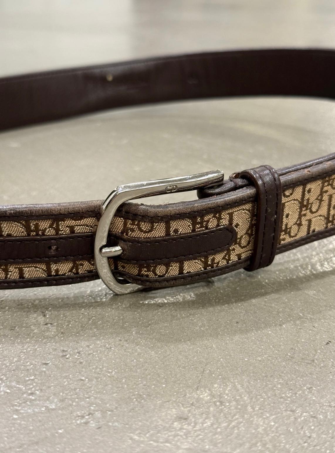 2000er Dior by Galliano Monogramm Gürteltasche im Angebot 4