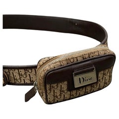 2000s Dior by Galliano monogram waist bag belt