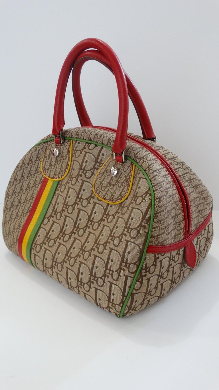 2000s Dior Rasta Diorissimo Monogram Bowler Bag at 1stDibs dior rasta