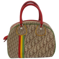 2000s Dior Rasta Diorissimo Monogram Bowler Bag