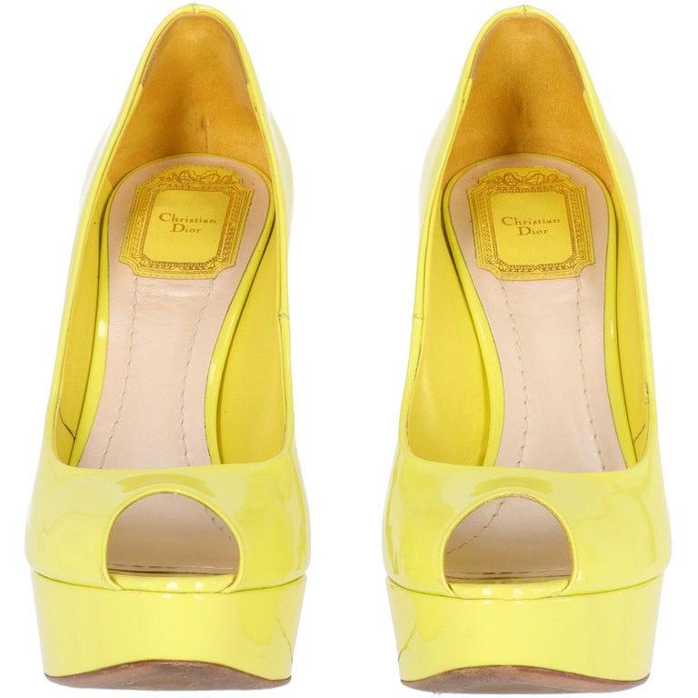 lemon yellow womens shoes