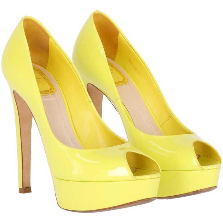 lemon yellow womens shoes