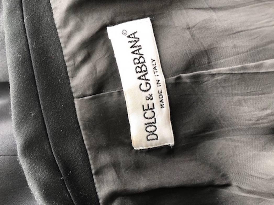 2000s Dolce & Gabbana Black Stylish Jacket Blazer For Sale 2