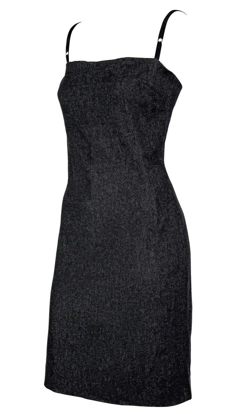 2000s tube dress Vintage Early 2000s Strapless Black Mini Dress