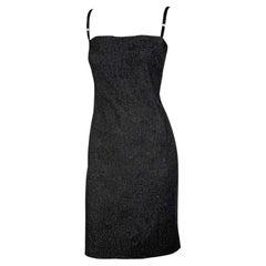 Anni 2000 Dolce & Gabbana Denim Bralette Bustier Stretch Denim Darkwash Tube Dress